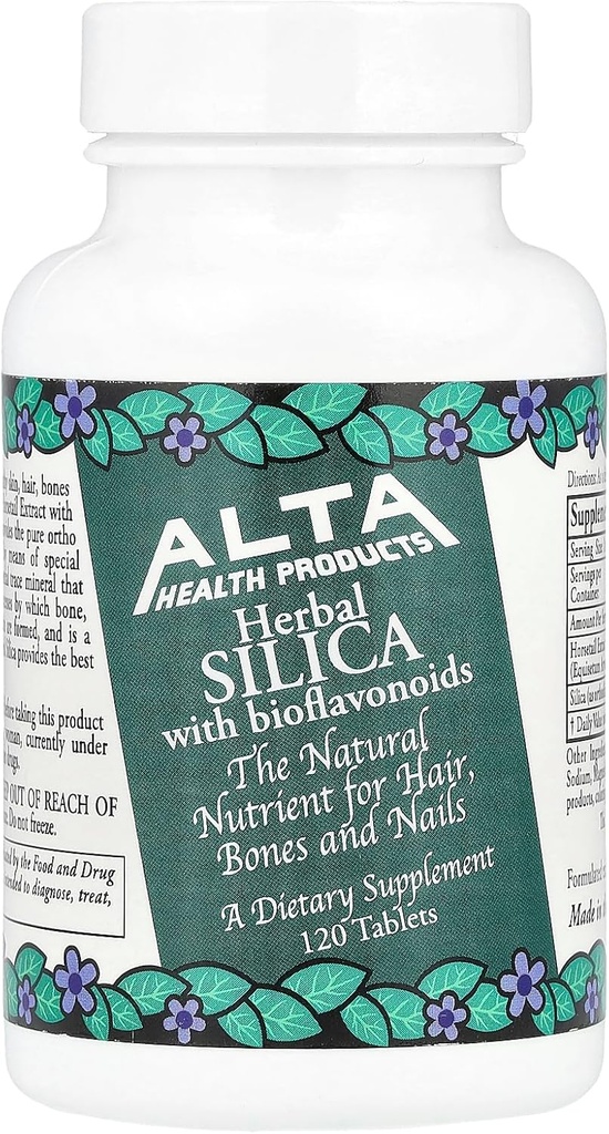 Produits de santé Alta - Silice avec des bioflavonoïdes, 500 mg, 120 comprimés