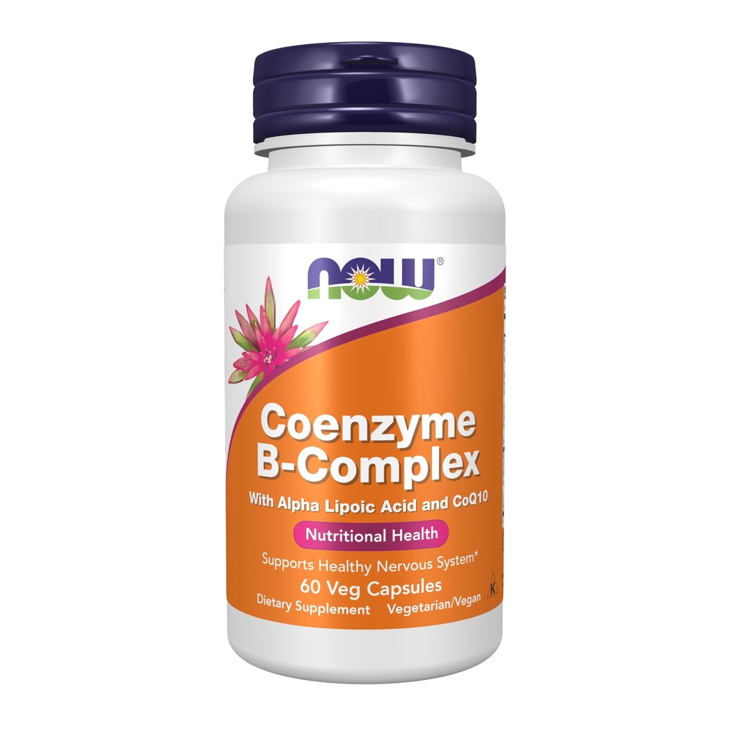MAINTENANT Aliments suppléments, complexe Co-enzyme B avec acide alpha lipoïque et CoQ10, santé nutritionnelle, 60 gélules