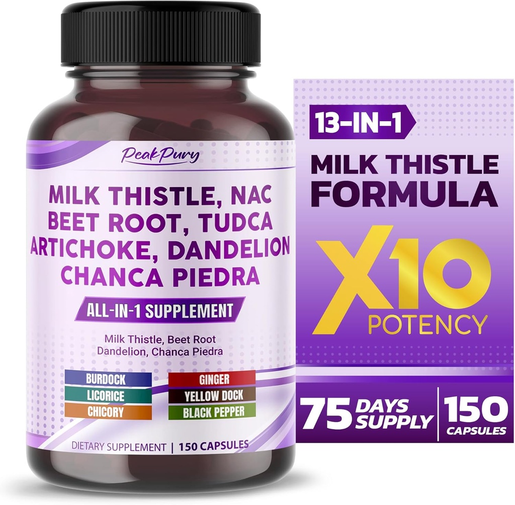 Lait Thistle NAC Root Artichaut Dandelion - Fabriqué aux États-Unis