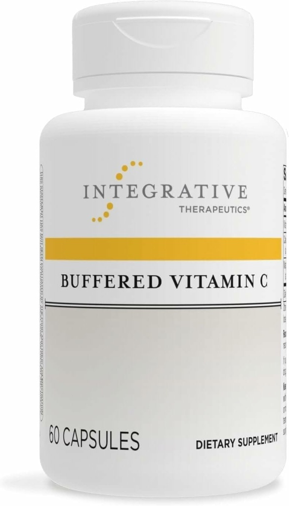 Integrative Therapeutik Gepuffertes Vitamin C 1000 mg - Einfache, tägliche Immununterstützung mit Magnesium & Calcium* - Antioxidante Unterstützung für gesunde Haut & Connective Tissues* - 60 Vegan Capsules, 1