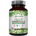 Vegan Omega 3 - Carrageenan Free Plant Based Algal DHA/EPA- 60 Veggie Softgels - Unterstützt Gehirn, Herz & Prenatal Gesundheit - Essential Fatty Acids Supplements