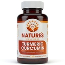1600mg Organic Turmeric Curcumin w/Bioperine und Black Pepper | Non-GMO | Natural Joint Support | Höchste Potenz mit 95% Standardisierte Curcuminoide | Glutenfrei | 120 Vegetarische Caps