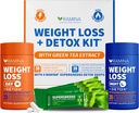 Ultimate Weight Loss Kit – 30 Day & Nighttime Detox Shots – Metabolism Booster & Appetite Control – Diät-Ergänzungen für Frauen & Männer – Fat Burning & Weightloss Pills, Fat Burner & Appetite Suppressant