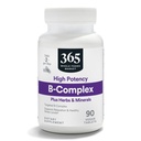 365 von Whole Foods Market, High Potency Vitamin B Complex mit pflanzlichen Support Tabletten, 90 CT
