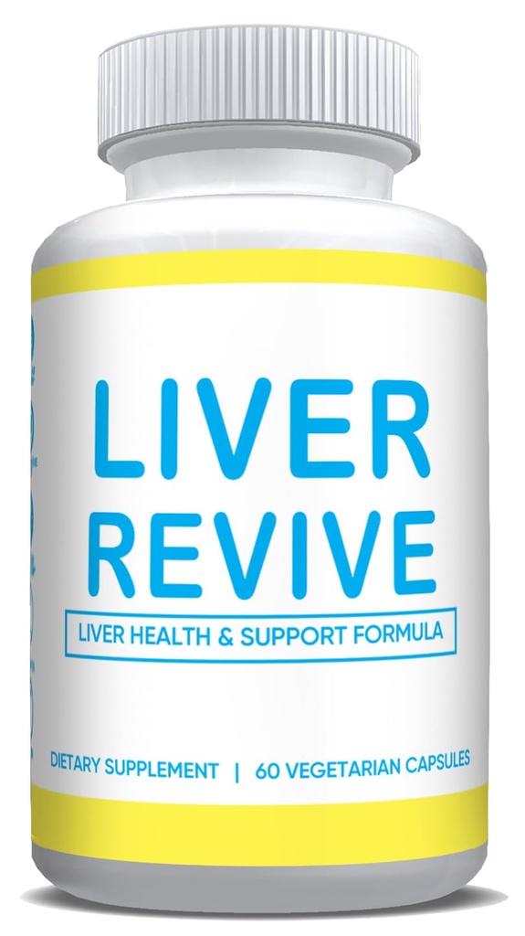 Liver Revive Natural Detox, Cleanse & Support Formula Repair w/ Artichoke, Milk Thistle, Dandelion Root, Beetroot, Milk Thistle Liver Defense Supplement Healthy Liver Function 60 Vegetarische Kapseln