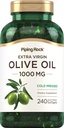 Piping Rock Olivenöl Softgel Kapseln | 1000mg | 240 Pillen | Organic Extra Virgin Cold Pressed Supplement | Glutenfrei, Non-GMO