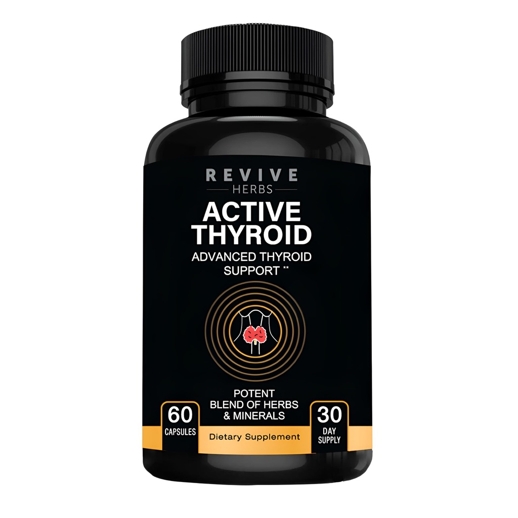 Support thyroïdien : Mélange puissant d'Ashwagandha, d'iode, de sélénium, de magnésium, de zinc, de vitamine B12 et plus pour une santé optimale - 60 capsules