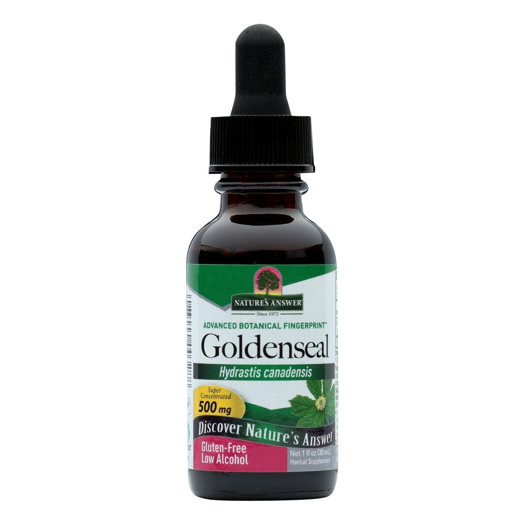 Nature's Answer Goldenseal Root with Organic Alcohol 1 Fluid Ounce | Fördert allgemeine Wellness | Immununterstützung | Glutenfrei | Single Count