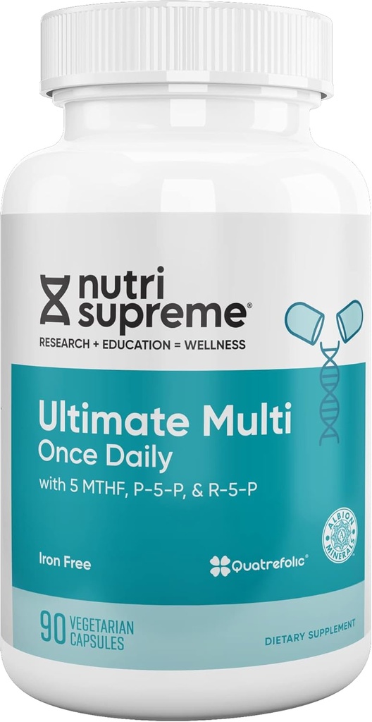 Nutri Supreme Ultimate Multivitamin für Männer und Frauen, mit über 20 Vitaminen und Mineralien, Tägliche Nahrungsergänzung für Immununterstützung, Kosher, Vegetarische 90 Tage Versorgung