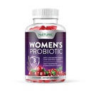 Erbaut von Nature Probiotics for Women Gummies 3 Billion CFU, 6 Probiotische Strains mit Cranberry Supplement, Digestive, Immune, Vaginal & Urinary Health, Regal Stabil, 60 Gummy