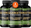 Gade Nutrition Quercetin mit Vitamin C und Zink - Quercetin 500mg - Quercetin mit Bromelain - Zink Quercetin - Quercetin Ergänzungen + Vitamin D3 (Non-GMO, Glutenfrei, Vegan) - 6 Monate Versorgung