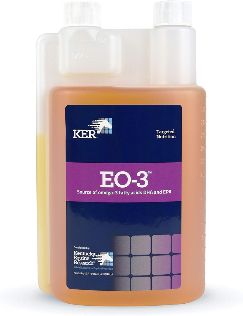 Kentucky Equine Research EO-3: DHA und EPA Omega-3 Fettsäureergänzung, 32 Unze (32 Servierungen)