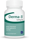 Ceva Derma-3 Softgels, Omega-3-Fettsäure und Vitamin-Ergänzung für große Hunde (60 Count)