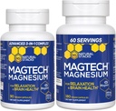 Natural Stacks Magtech Magnesium Value Bundle - 3 Formen von Magnesium - Mit Magtein L-Threonate - Unterstützt Entspannung und Gehirngesundheit* - 270 Gesamtkapseln