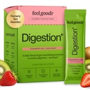 Feel Goods Gut Guardian, Fibre biologique, Poudre probiotique et prébiotique, Sans sucre, Herbes pour Bloat, Gut Health Support, Santé digestif pour les hommes et les femmes, Non OGM, Vegan, Fraise Kiwi, 15 Comte