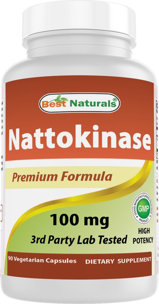Best Naturals Nattokinase, 2000 FU, 100 Mg, 90 Capsules végétariennes