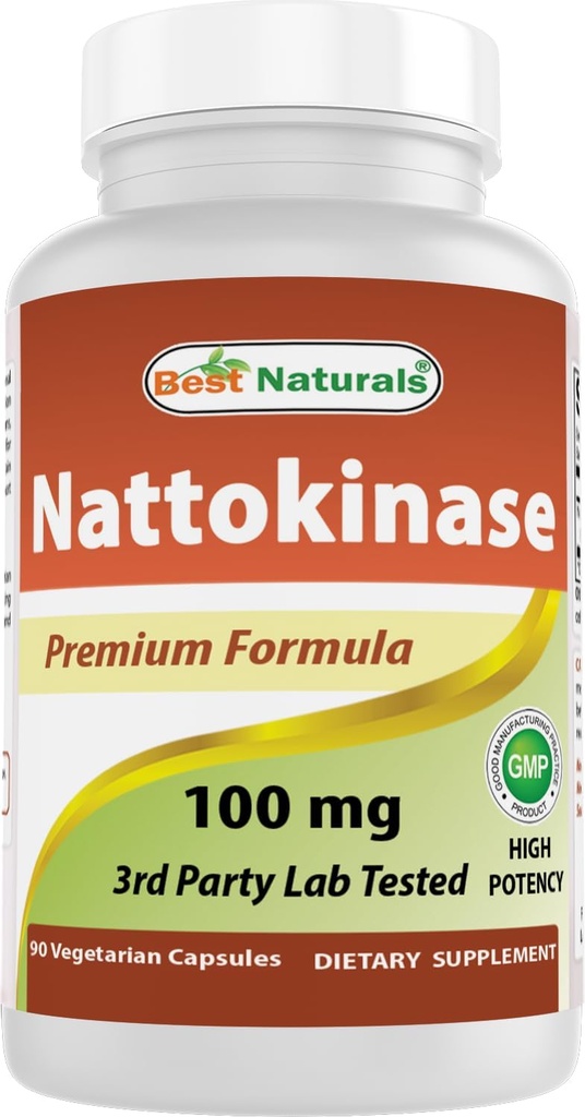 Best Naturals Nattokinase, 2000 FU, 100 Mg, 90 Capsules végétariennes