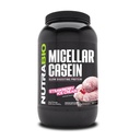 NutraBio Casein Protein Pulver, Micellar Casien Pulver, 25g langsames Digesting Protein, Hilft, halten Sie voll, Übernacht Muskel Erholung & Wachstum, BCAA & EAA, Glutenfrei, Sojafrei, 2lb Erdbeere Eiscreme