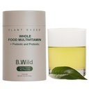 B.WILD Plant-Based Multivitamin Drink Mix – Refreshing Peach Green Tea with Prebiotics, Probiotics & Adaptogens for Gut Health & Stress Support – 30 Portionen – Vegan, Glutenfrei