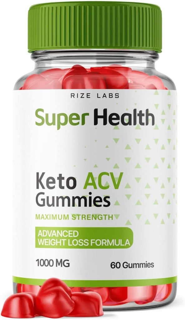 labs de taille - Super Health Keto ACV Gummies - Formule avancée de perte de poids pour la graisse de ventre, supplément de crème de vinaigre de cidre de pomme Superhealth Gummy (60 Gummies)