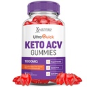 Ultra rapide Céto ACV Gummies Formule avancée 1000MG Ultraquick Céto Gummies vinaigre de cidre de pomme formulé avec le jus de betterave grenade poudre B12 végétalien non OGM 60 Gummys
