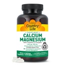 Country Life Target-Mins Calcium Magnesium mit Vitamin D-Komplex, 1000mg/500mg/10mcg, 120 Vegan Kapseln, Certified Gluten Free, Certified Vegan, Verified Non-GMO Verified