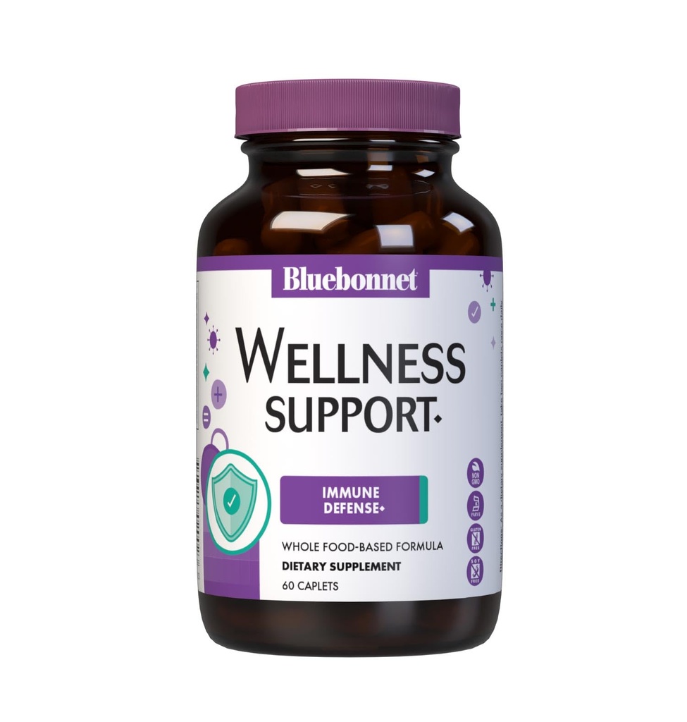 Bluebonnet Nutrition Gezielte Wahl Wellness-Unterstützung, Immunabwehr ganz Food-Based Formula, Saisonale Unterstützung, Soy-Free, Gluten-Free, Kosher, Non-GMO, Dairy-Free, Vegetarisch, 60 Caplets, 30 Servieren