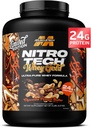 MuscleTech Whey Protein Powder (Chocolate Peanut Butter, 5LB) - Nitro-Tech Whey Protein Isolate Smoothie Mix für Lean Muscle & Fast Recovery - 24g Whey Gold Protein für Damen und Herren - Glutenfrei