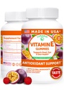 Lunakai USA Hergestellte Vitamin E Gummies 400IU mit Vitamin C - Köstlich, Vegan, Non-GMO-Ergänzung für täglichen Haut- & Augen-Unterstützung, 60ct