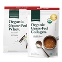 Natürliche Kraft Gras Fed Bio Whey Protein Pulver Vanille Flavor 5 lb Bio-reinen Collagen Peptide Pulver entflammt, 32oz