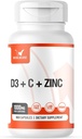 Vitamin Complex w/Vitamin D3, C, K2 and Zinc (100 Capsules) - Filler Free, 3rd Party Tested, Clinically Dosed, Bioavailable Forms