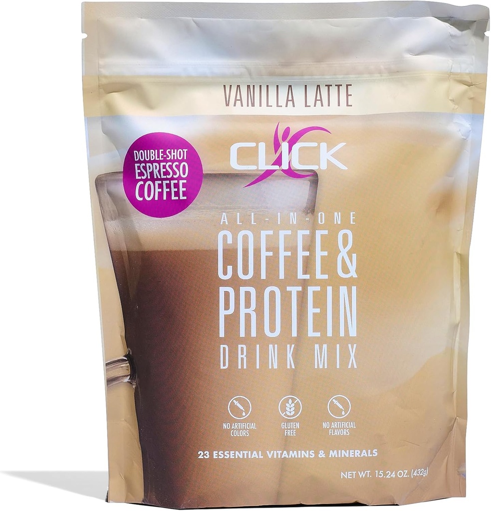 Klicken Sie auf Kaffee Protein Pulver | Double Shot Espresso | 16g Protein | 23 Essential Vitamine | Low Calorie Meal Ersetzung | 150mg Koffein | Glutenfrei | Keine künstlichen Aromen oder Farben | Vanille