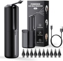 Enlèvement de la cire d'oreille Système d'irrigation électrique Nettoyeur d'oreille alimenté par l'eau avec 4 modes de pression Outil de nettoyage d'oreille sûr et efficace Résistant à l'eau USB rechargeable
