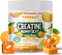 Creatine Monohydrate Chews Complex 6400mg für Männer und Frauen - Fortgeschrittene Formel W/L-Taurine + Vitamin B12, Sugar Free Chewable Supplement,60 Orange Softchews