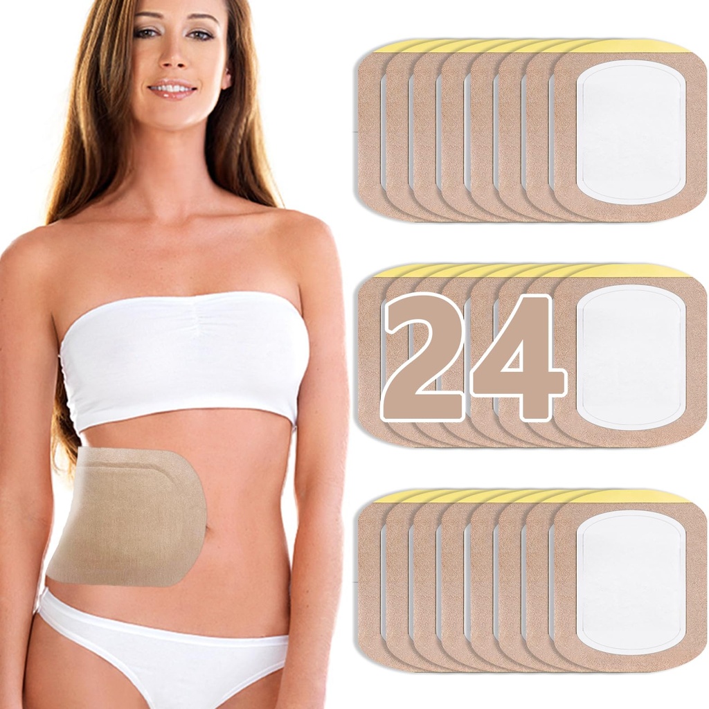 Castor Oil Pack Wrap, Castor Oil Patches Einweg, Bio-Baumwolle Selbstklebende Pads, Portable Anti Leakage Keine Wash