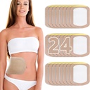 Castor Oil Pack Wrap, Castor Oil Patches Einweg, Bio-Baumwolle Selbstklebende Pads, Portable Anti Leakage Keine Wash