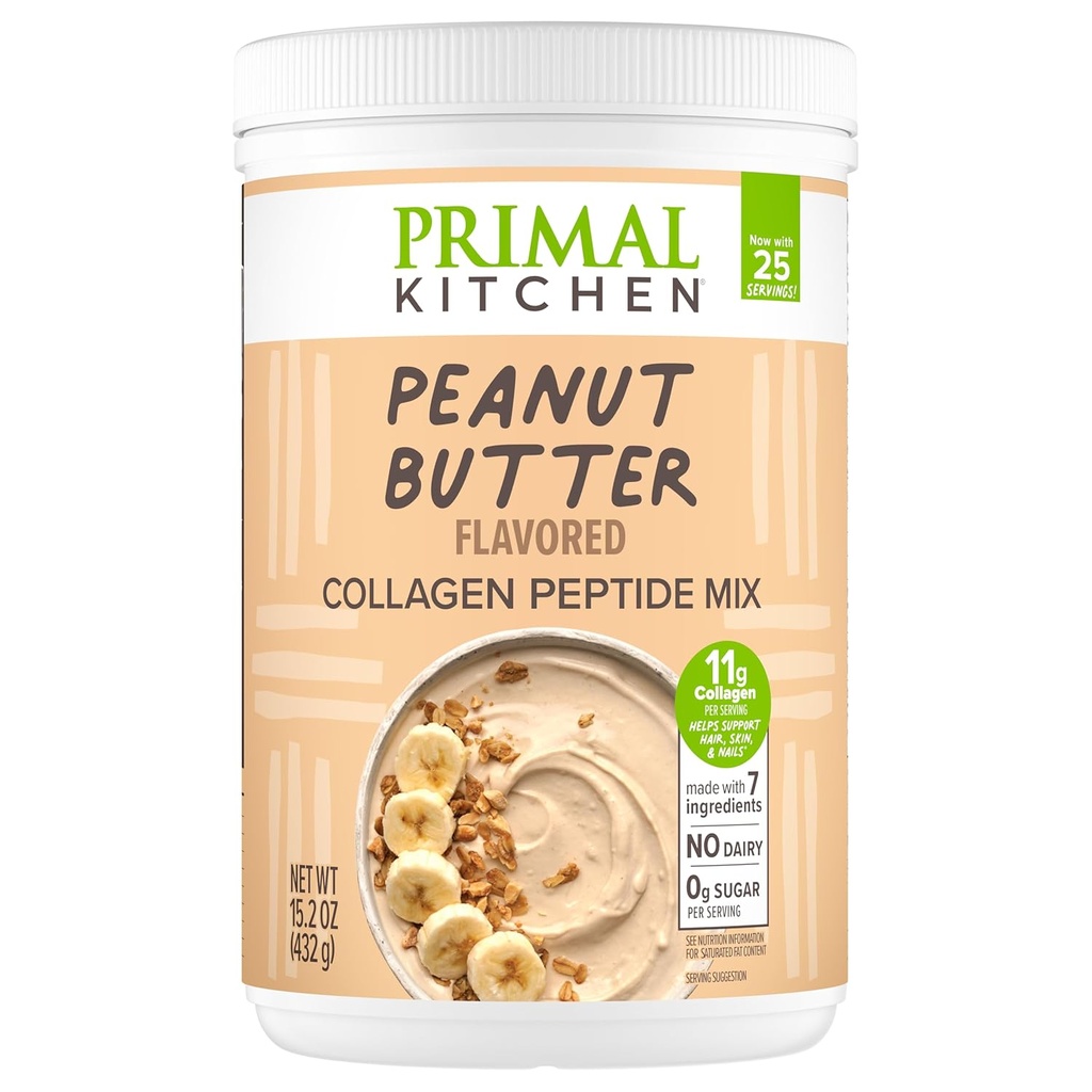 Primal Küche Peanut Butter Flavor Collagen Fuel® Drink Mix, Collagen Peptide, No Dairy, 14.3 Unzen