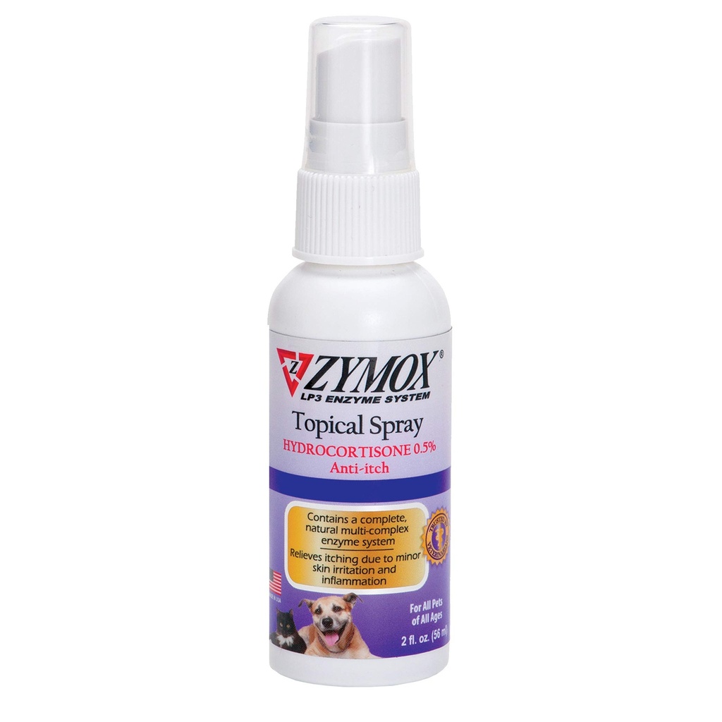 Zymox (OTC) Spray w/Hydrocortison 0,5%, 2 Fl. Oz (Pack von 1)