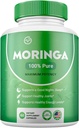 Moringa Pulver Kapseln reine Nährstoff-Rich Moringa Pulver unterstützt Energie Haut Gesundheit Essentielle Vitamine Aminosäuren(Pack von 1)