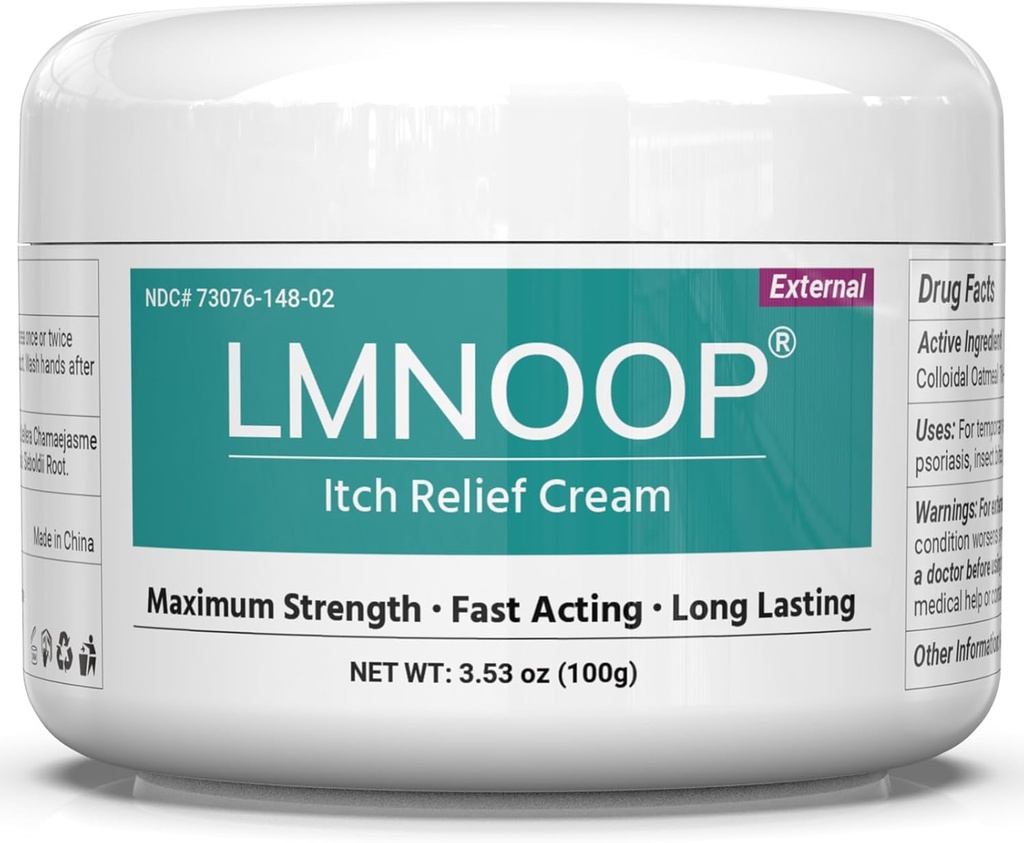 Anti-Itch-Creme, extra Strength Anti-Itch Salbe, lindert Rashes und Juckreiz von Insektenstichen, Sonnenbrand, Tierhaar, Staub Kontakt Allergien und Gift Ivy, Gift Oak und Gift Sumac 3.53OZ