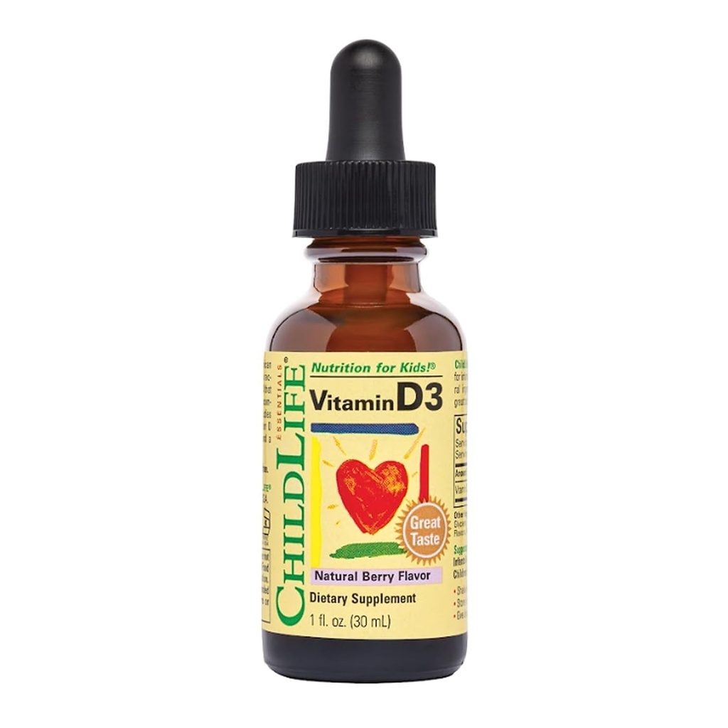Essentiels de la vie des enfants - Vitamine D3 Berry mixte 1 oz [Santé et beauté]