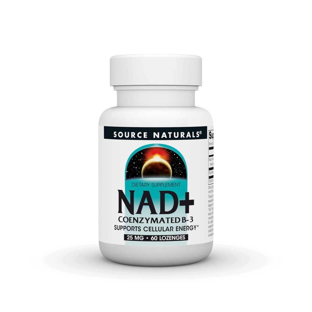 Quelle Naturals NAD+, Coenzymated B-3, Unterstützt Cellular Energy*, 25 mg - 60 Lozenges