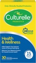 Culturelle Health & Wellness Tägliche probiotische Ergänzung für Männer & Frauen, hilft, Ihr Immunsystem, okziale Durchfall, Gas & Bloating, 15 Billion CFUs, Non-GMO, 30 Count