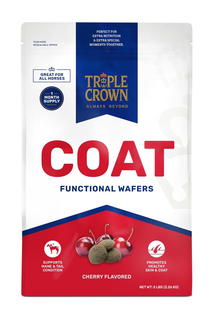 Triple Crown Coat Wafers, Functional Horse Wafers, Horse Coat Supplement, Pferde Skin Supplement Wafer, 5 lbs