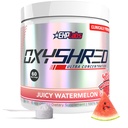 EHP Labs OxyShred Pre Workout Powder - Preworkout Powder mit L Glutamin & Acetyl L Carnitin, Energy Boost Drink - Juicy Watermelon, 60 Portionen