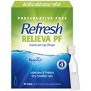 Refresh Relieva PF gouttes oculaires lubrifiantes pour les yeux secs, sans réserve, 0,01 Fl Oz contenants à usage unique, 30 Compte