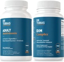 Dr. Tobias Adult Multivitamin & DIM Complex, unterstützt Energie, Immun- und Hormongleichgewicht für Männer und Frauen mit 42 Früchten & Gemüse, BioPerine, Broccoli Extract & Calcium, Non-GMO