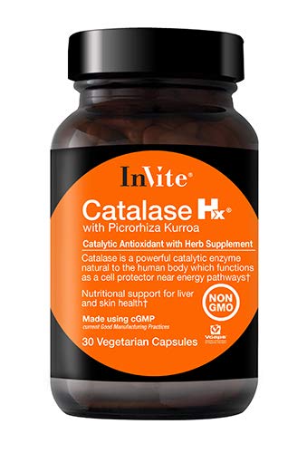 Invite Health Catalase Hx (mit Picrorhiza Kurroa), unterstützt Leber, Hautgesundheit, Non-GMO-Diätsergänzung, 30 vegetarische Kapseln (Pack von 1)