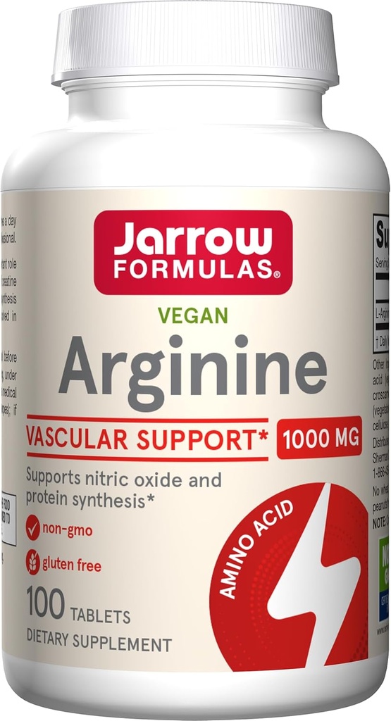 Jarrow Formeln, L-Arginin 1000 Mg Tabletten, 100 Zähler