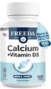 FREEDA Kalzium 600 mg mit Vitamin D3 400 IU – Essential Bone Support Supplement – Kosher, Gluten-Free, Easy-to-Swallow Coated Tablets für Damen und Herren (100 Ct)
